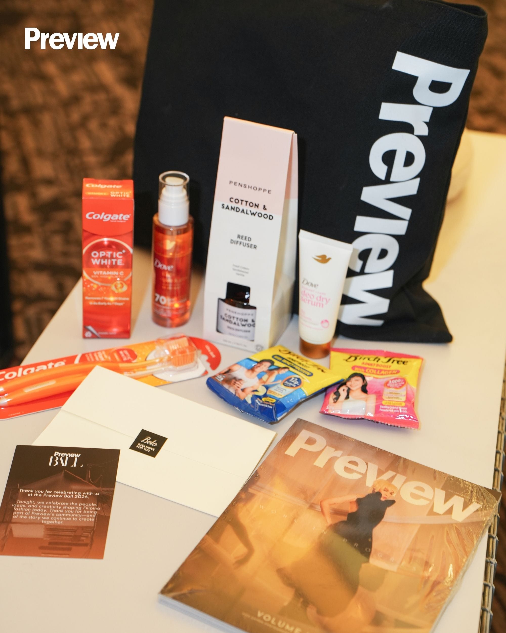 Inside the Preview tote